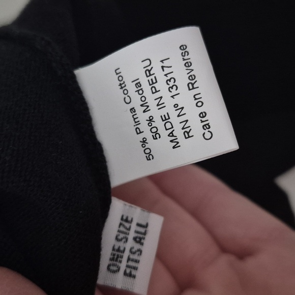 Planet By Lauren G Cotton Modal Knit Sweater Abstract Mock Neck One Size - Picture 4 of 4